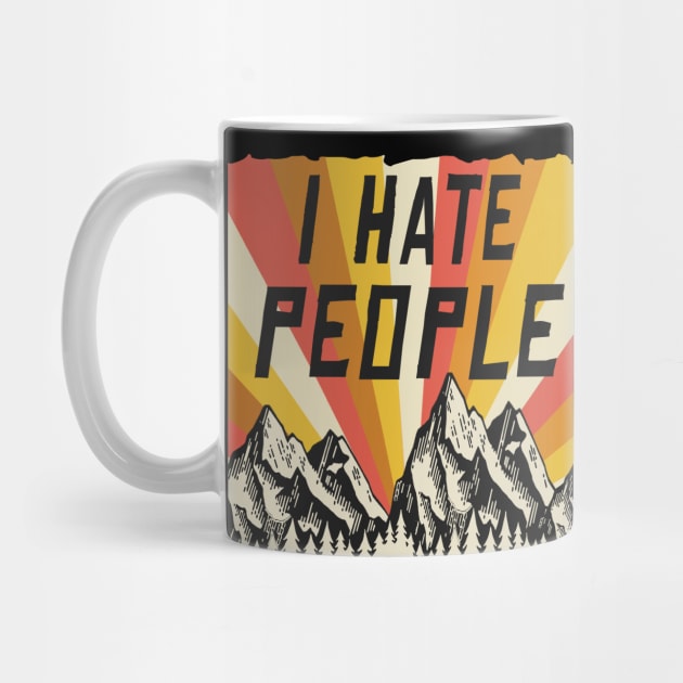 i hate people retroVintaged by joyTrends